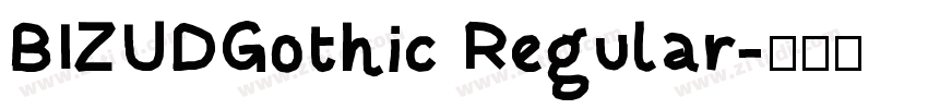 BIZUDGothic Regular字体转换
